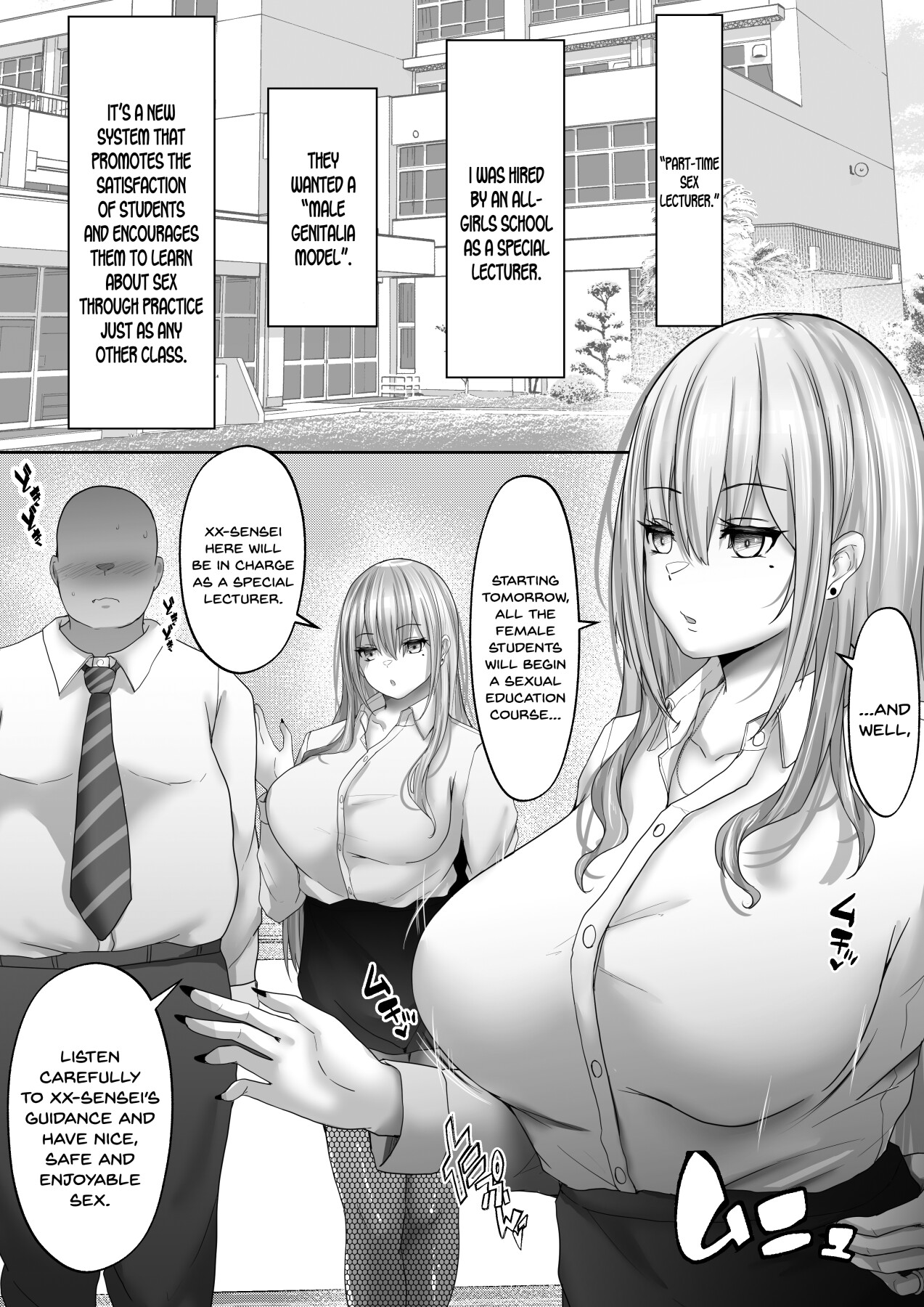 Hentai Manga Comic-Part-time Sex Teacher 1: A big-breasted high school girl who was devoted to her boyfriend is seduced into a heart-snatching creampie!-Read-2